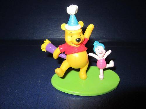 Winnie The Pooh and Piglet - Disney - Hard Rubber +-6cm