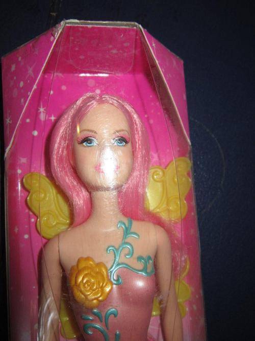 Yellow Pixie Barbie - - NEW box is just shop damaged - Mattel