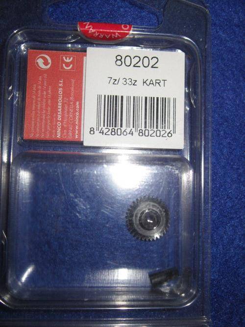 Ninco - 80202 - 7z/32z Kart Crown and Pinion Gears -  1:32 Scale
