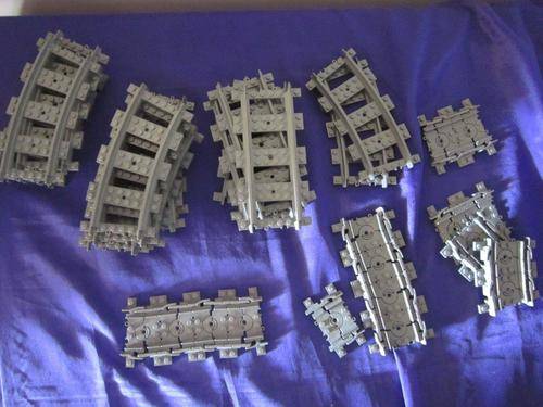 Job Lot of Genuine LEGO train tracks 28pcs
