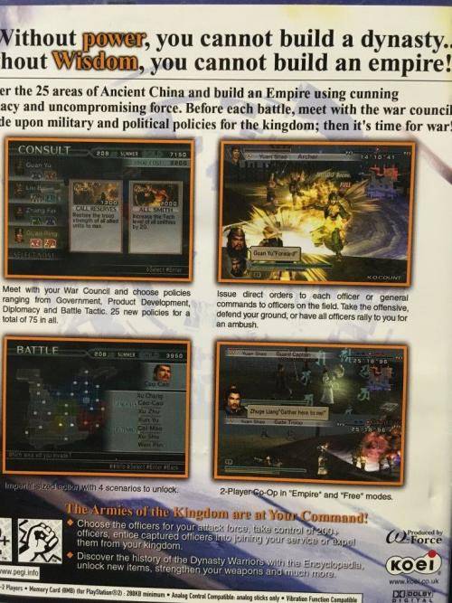 PS2 - Dynasty Warriors 5 Empires