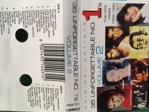 Cassette - 35 Unforgettable No. 1's Volume 2 Cassette 1