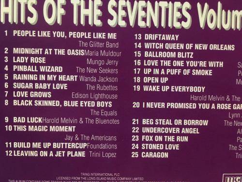 CD - Hits Of the 70`s Volume Four