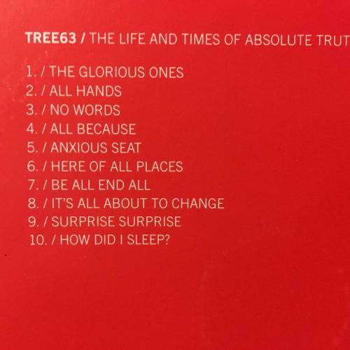 CD - Tree 63 - The Life And Times Of Absolute Truth