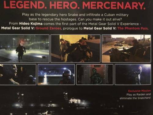 Xbox ONE - Metal Gear Solid V Ground Zeros