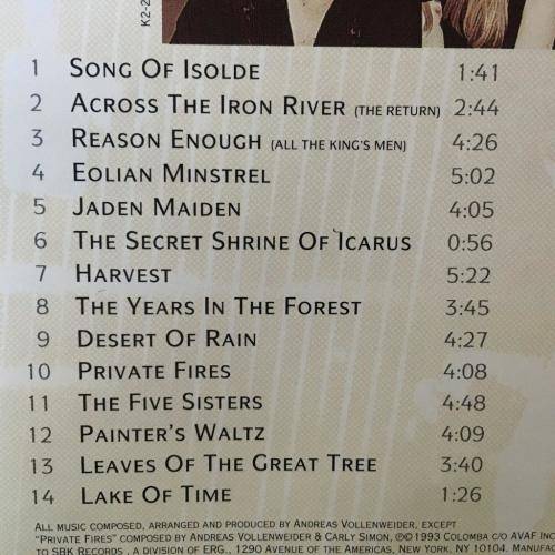 CD - Andreas Vollenweider - Eolian Minstrel