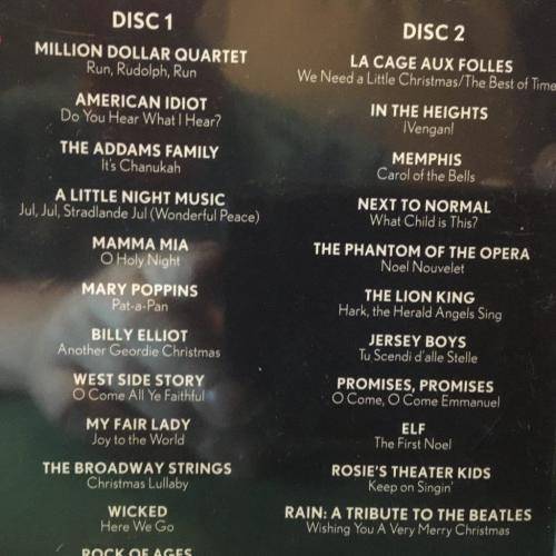 CD - Broadway`s Carols For Cure (2cd) (New Sealed)