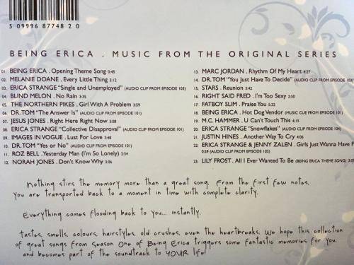 CD - Being Erica - Music From The Original Series