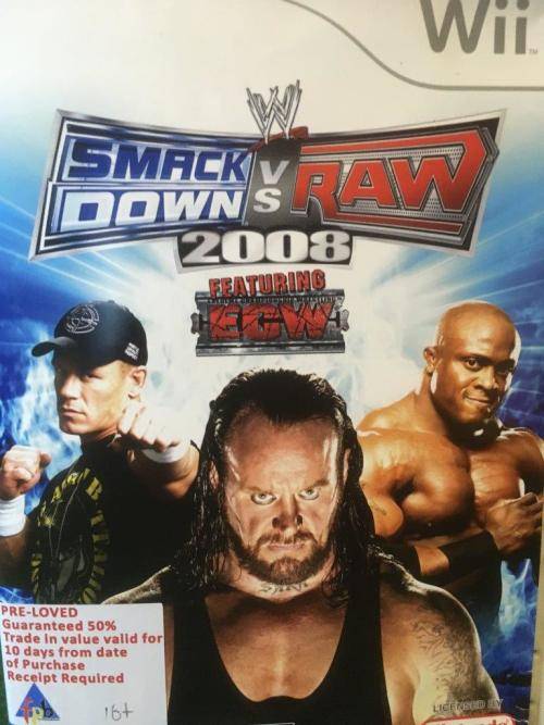 Wii - SmackDown VS Raw 2008 Featuring ECW