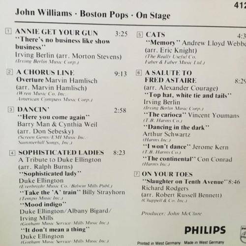 CD - John Williams Boston Pops On Stage