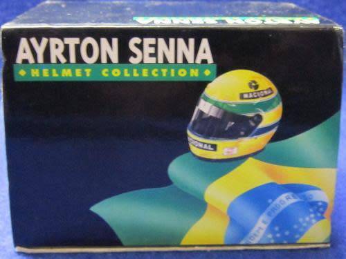 Mini Champs - Miniature Ayrton Senna Replica Helmet 1983 - 1:8 Scale