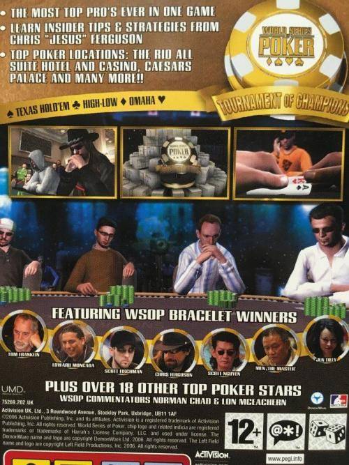 PSP - World Series Of Poker Tournament Of Champions 2007 Edition
