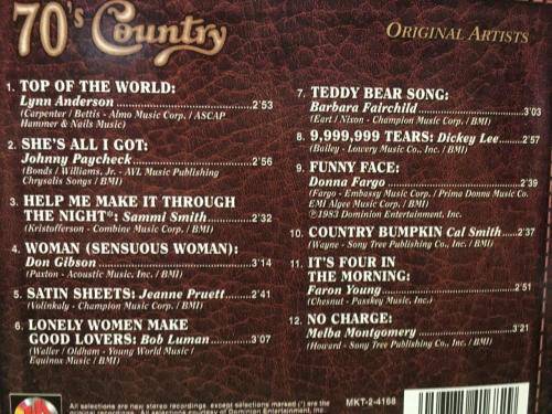 CD - 70`s Country