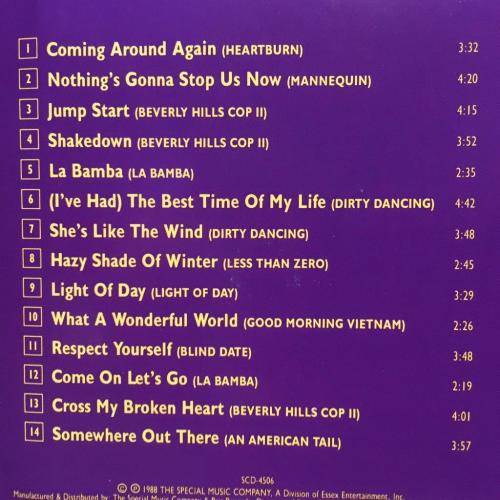 CD - Hot Movie Hits From - Dirty Dancing La Bamba and Others