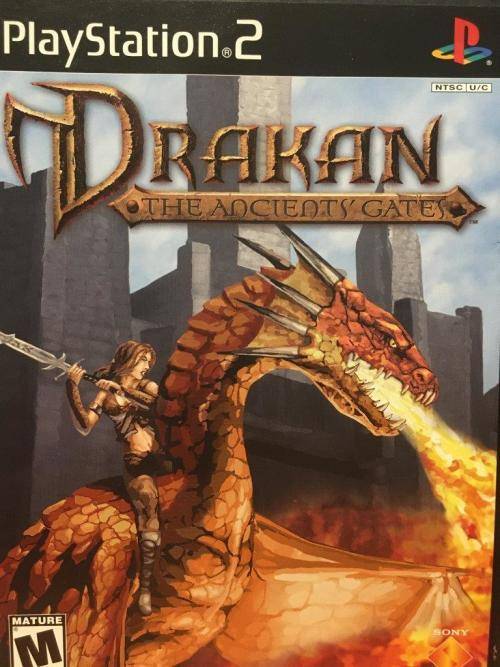 PS2 - DRakan The AncientS Gates (NTSC U/C Disc and Cover)