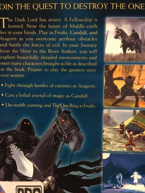 PS2 - The Lord of The Rings The Fellowship of The Ring