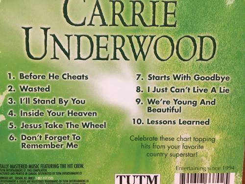 CD - A Country Tribute To Carrie Underwood