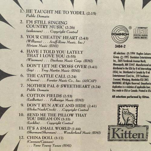 CD - Kitten - Yodeling Cowgirl