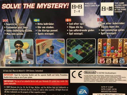 Nintendo DS - My Sims Agents