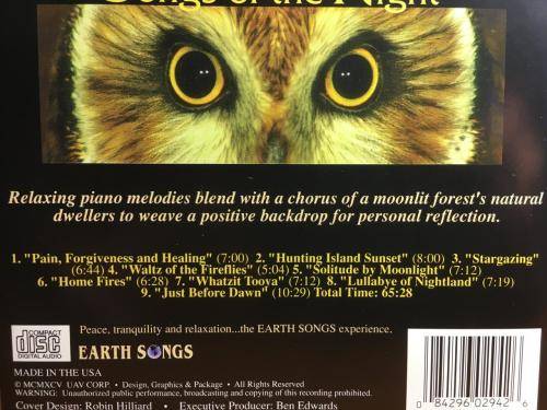 CD - Earth Songs - Songs of The Night