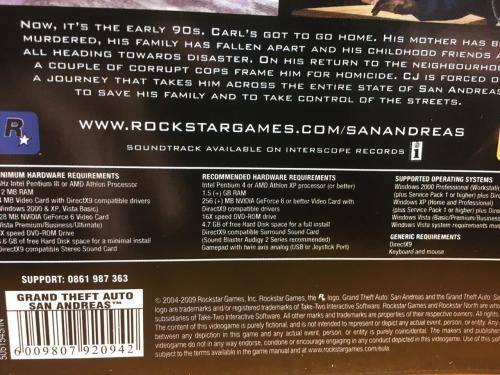 PC - Grand Theft Auto SanAndreas