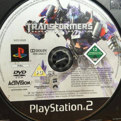PS2 - Transformers - Revenge of The Fallen (Disc Only)