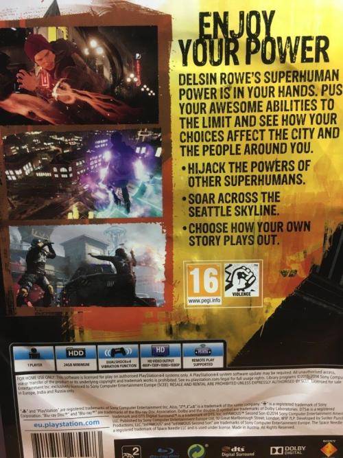 PS4 - Infamous Second Son