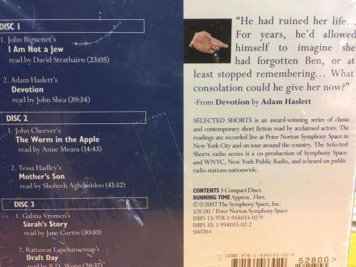 CD - Tales of Betrayal - Selected Shorts A Celebration of The Short Story (New Sealed)
