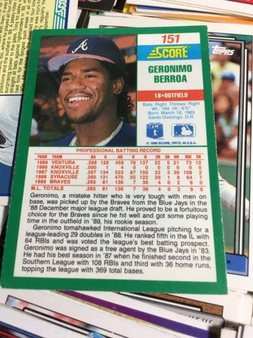 Vintage Baseball Cards Topps, Donnruss + Other make 850 Cards Circa 1990's