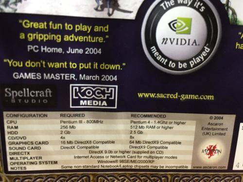 PC - Sacred + Plus +