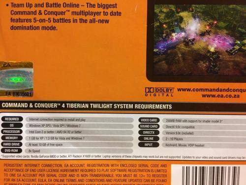 Pc - Command & Conquer 4 Tiberian Twilight see description