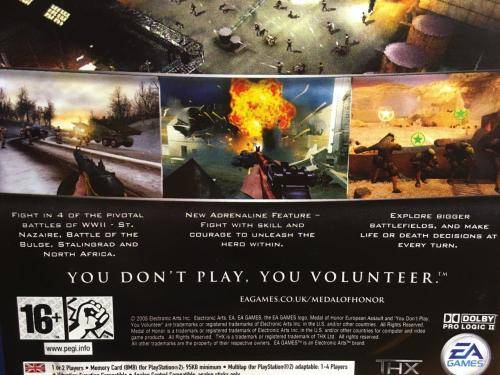 PS2 - Medal of Honor European Assault