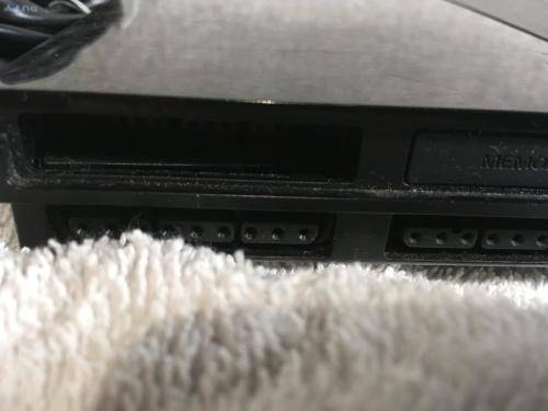 Playstation 2 - Black Slim Line Console c/w 1 x Original Controller, AV Cable Power Cord