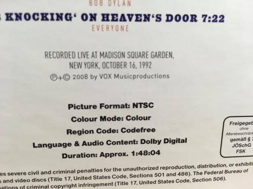 DVD - Bob Dylan - 30Th Anniversary Concert Celebration
