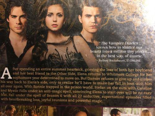 DVD - The Vampire Diaries - The Complete Sixth Season (New Sealed)