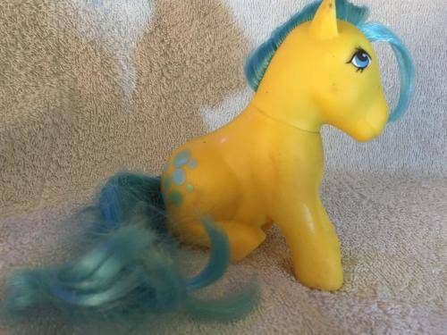 Vintage My Little Pony Bubbles Hasbro 83 Made In Hong Kong