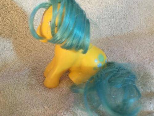Vintage My Little Pony Bubbles Hasbro 83 Made In Hong Kong