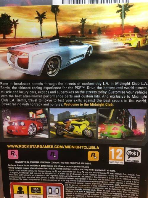 PSP - Midnight Club L.A. Remix