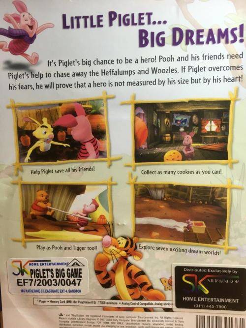 PS2 - Disney`s Piglet`s Big Game