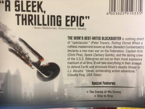 DVD - Star Trek Into Darkness