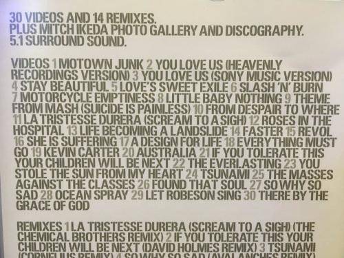 DVD - Manic Street Preachers Forever Delayed The Greatest Hits DVD