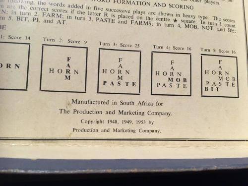 Vintage Scrabble  - Made in RSA - Leon Toys (PTY) LTD Wooden Tiles and holders