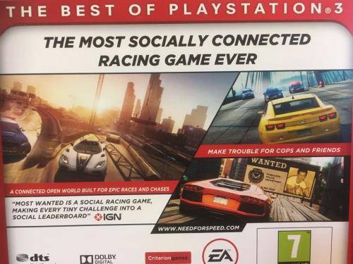 PS3 - Need For Speed Most Wanted - Essentials