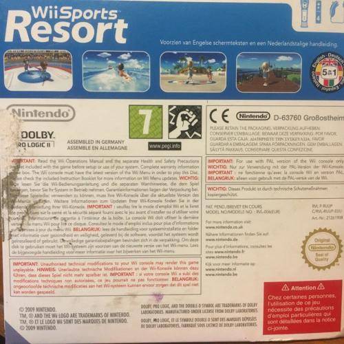 Wii - Sports Resort - Card Cover