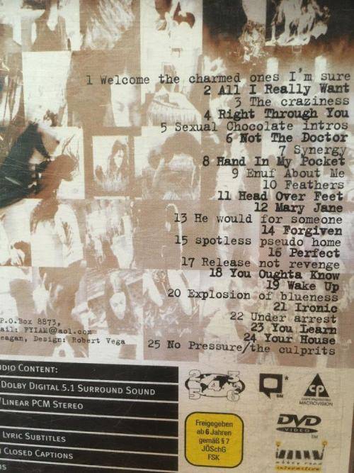 DVD - Alanis Morissette Jagged Little Pill Live