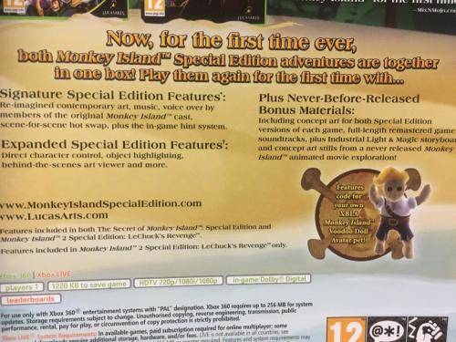 Xbox 360 - Monkey Island Special Edition Collection