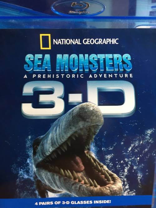 Blu-ray - National Geographoc - Sea Monsters 3-D (4 x 3d glasses included)