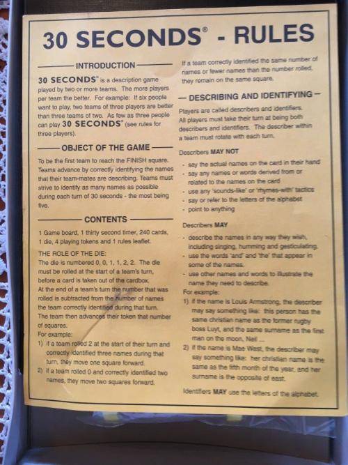 30 Seconds Junior - Calco Games 2003-2011 - The Quick Thinking fast Talking Game