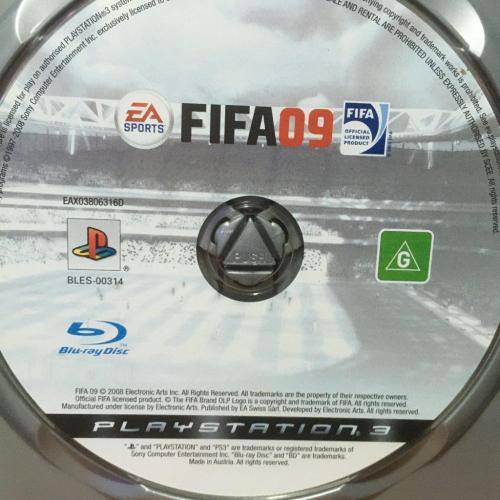 PS3 - FIFA 09 (Disc Only)