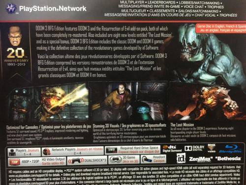 PS3 - Doom 3 BFG Edition
